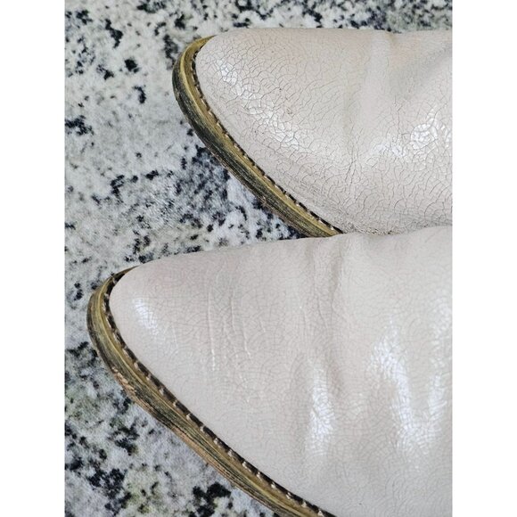 Very Volatile Womens Canton Western Ankle Boot bone Leather Size 7.5 - Picture 4 of 10